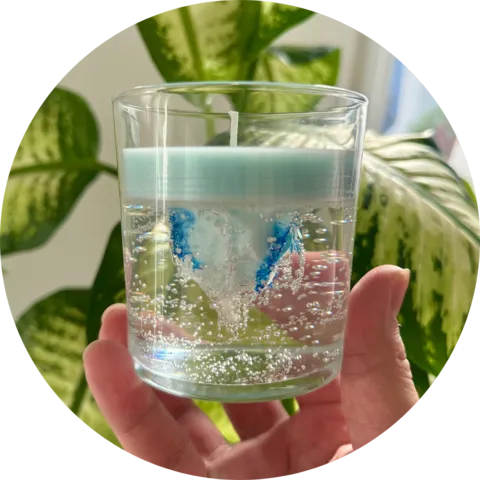 Vela iceberg en gel